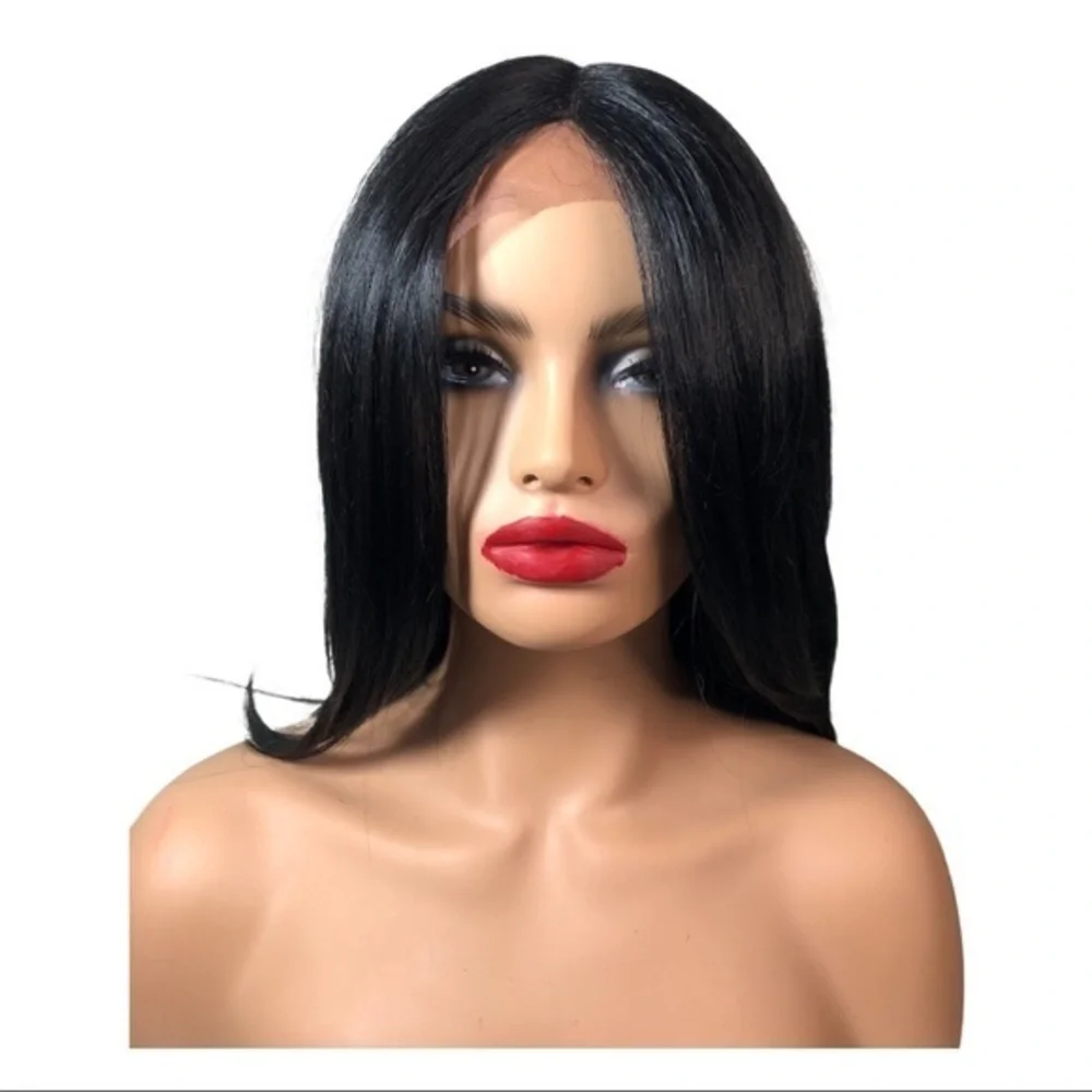 Side/Middle Part Human Hair Blend Soft Swi…